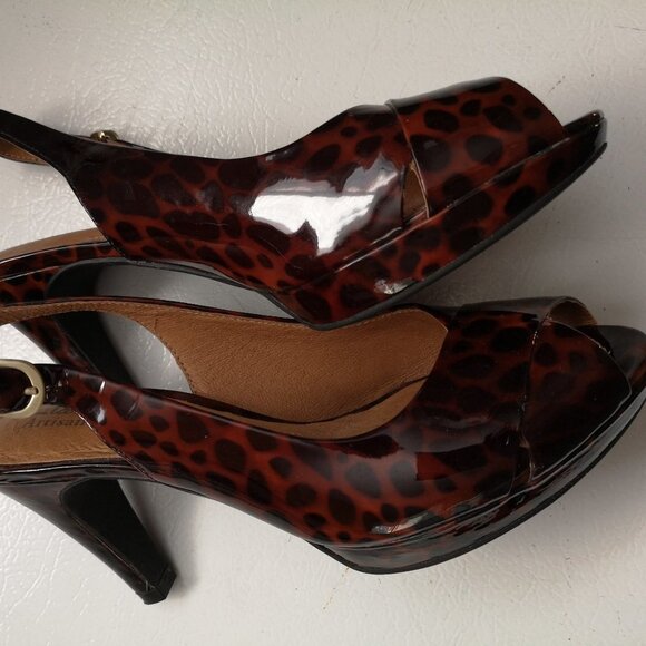 Clarks Artisan Ladies Sling Back Dress Shoes - Picture 3 of 6